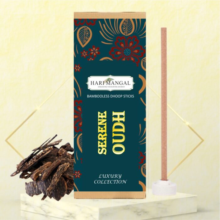 Hari Mangal Luxury Collection - Dhoop Sticks (50 Long Sticks) - Serene Oudh
