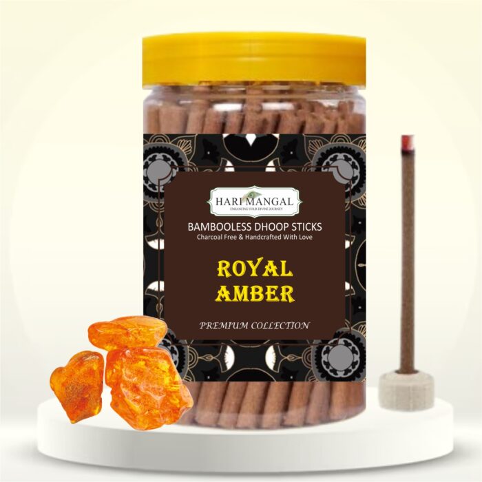 Hari Mangal Bambooless Dhoop Sticks (40 Sticks) - Royal Amber